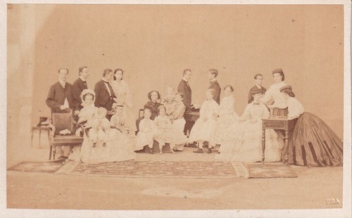 Photo cdv famille royale - famille,