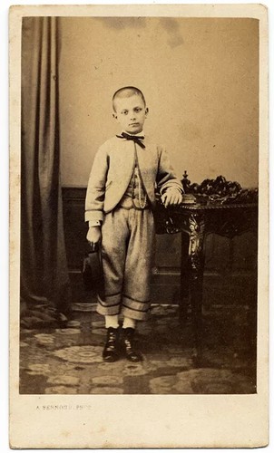 Cdv naples nice - boy, hat