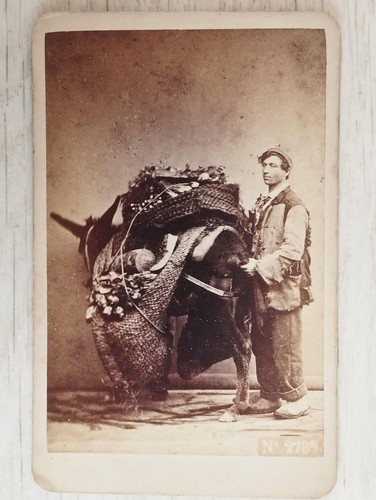 Cdv paysan napolitain - napolitain, avec