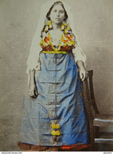 Photo cdv rehaussée - cdv,