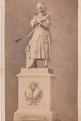 Rare photo cdv statue - rare,