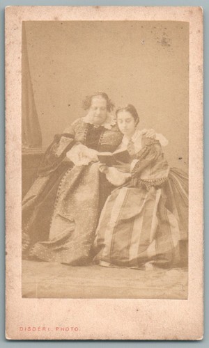 Cdv famille royale naples - famille,